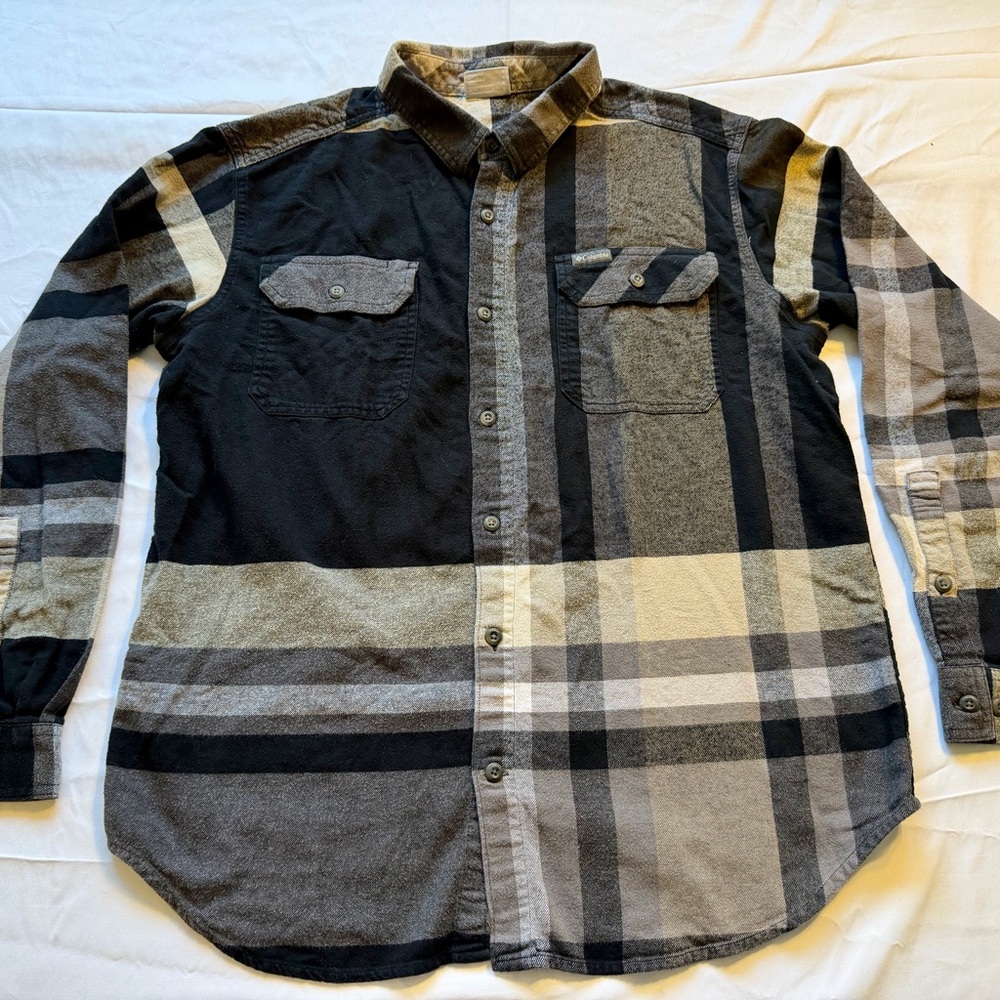 Men's Columbia Plaid Button-Up Shirt